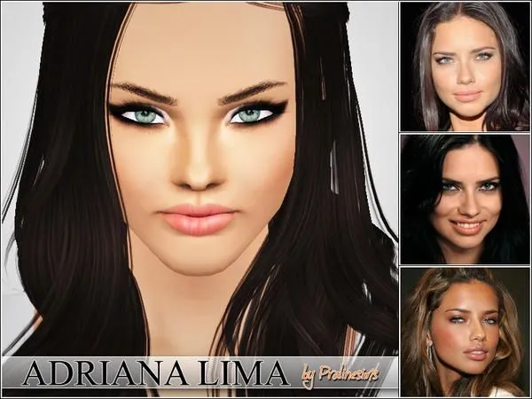 Download Adriana Lima Modelo by gabi - The Sims 3 Custom Content