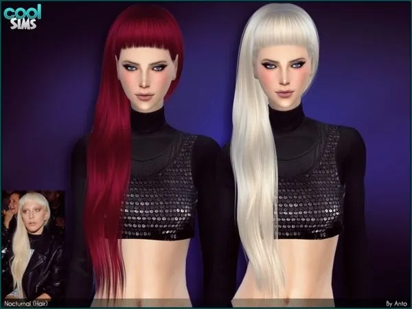 Anto Nocturnal (Hair) by soofia - The Sims 4 Custom Content