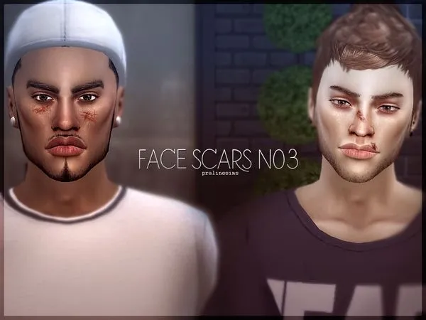 Face Scars N03 - The Sims 4 Custom Content