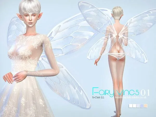 S Club LL Fairy wings 01 - The Sims 4 Custom Content