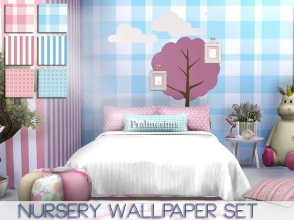 Nursery Wallpaper Set - The Sims 4 Custom Content