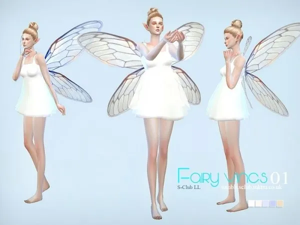 S Club LL Fairy wings 01 - The Sims 4 Custom Content