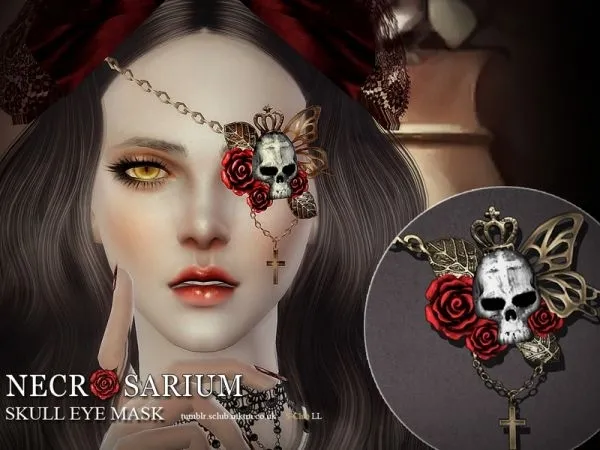 Skull Eyemask - The Sims 4 Custom Content