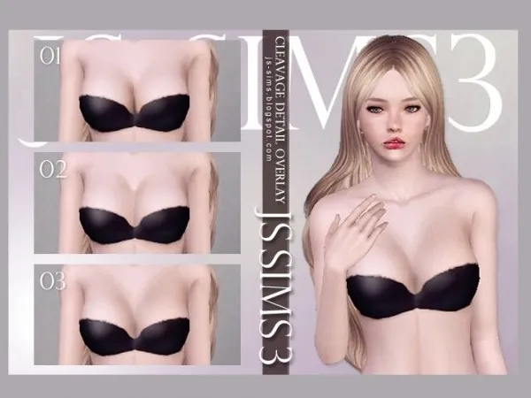 [JS SIMS 3] Cleavage Detail Overlay - The Sims 3 Custom Content