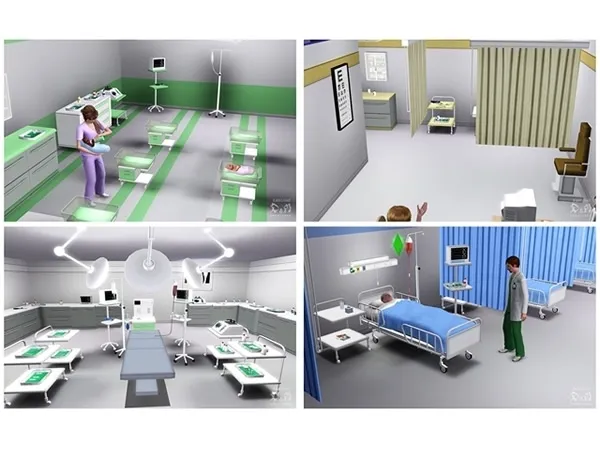 Hospital Set by edwardeuric - The Sims 3 Custom Content