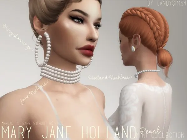 Maxis Match MARY JANE HOLLAND Pearl Mini Collection - The Sims 4 Custom Content