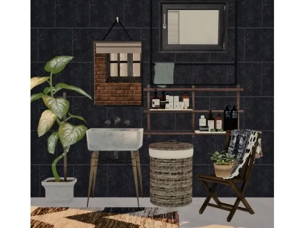 Mari Bathroom Decor (S3 to S4) - The Sims 4 Custom Content
