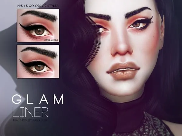 Glam Liner N45 - The Sims 4 Custom Content