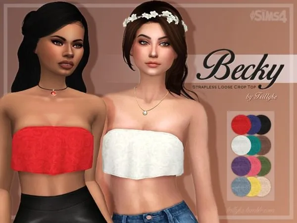 Mix Trillyke Becky Top - The Sims 4 Custom Content