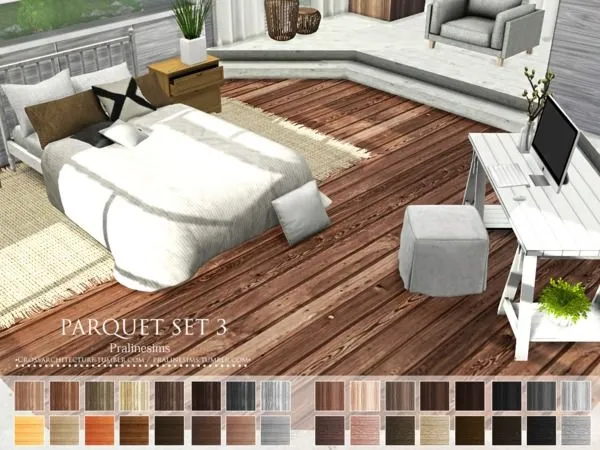 Mix Parquet Set 3 - The Sims 4 Custom Content