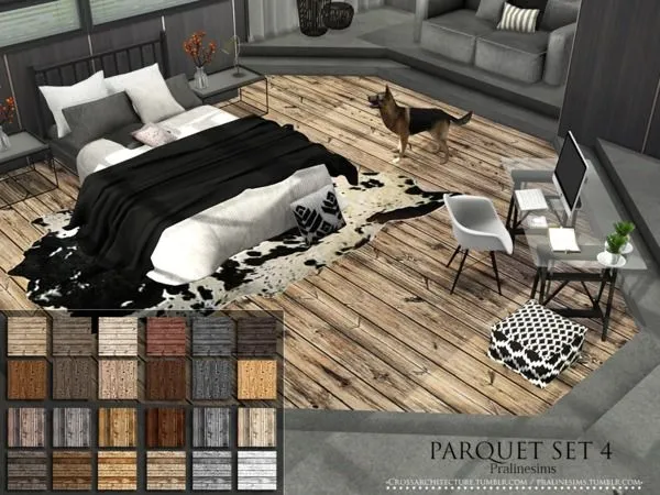 Parquet Set 4 - The Sims 4 Custom Content