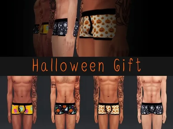Halloween Underwear for men - The Sims 4 Custom Content