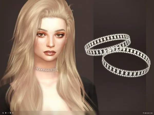 toksik Shine Choker - The Sims 4 Custom Content