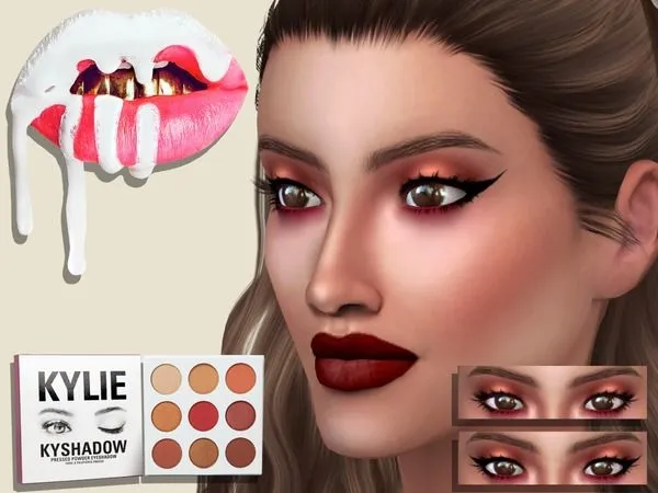 KYLIE BURGUNDY P. Eyeshadow + Eyeliner