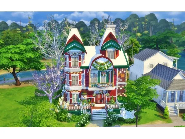 Maxis Match Mistletoe Manor - The Sims 4 Custom Content