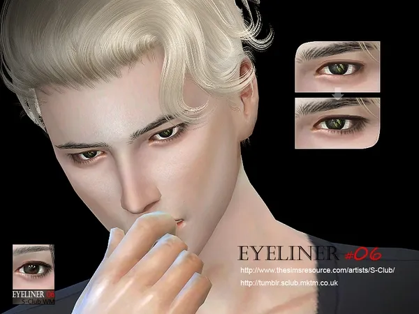 S Club WM eyeliner 06 - The Sims 4 Custom Content