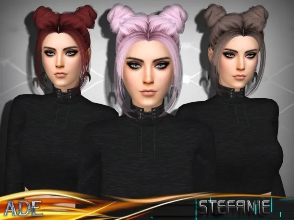 Ade Stefanie with Bangs - The Sims 4 Custom Content