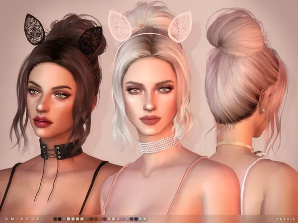 toksik Ominous Hair - The Sims 4 Custom Content
