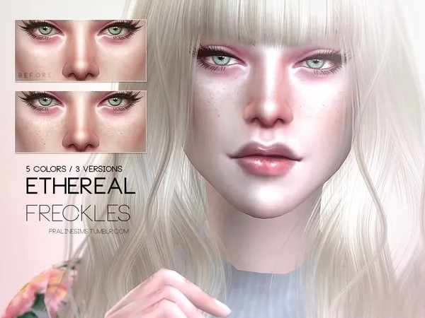 Ethereal Freckles N06 - The Sims 4 Custom Content