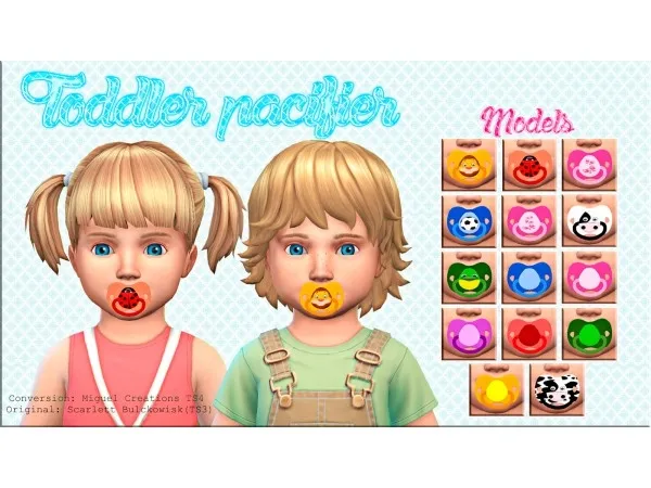 Maxis Match Toddler Pacifier - The Sims 4 Custom Content