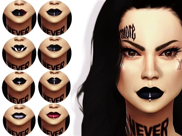 Alpha LIPSTICK HORROR - The Sims 4 Custom Content