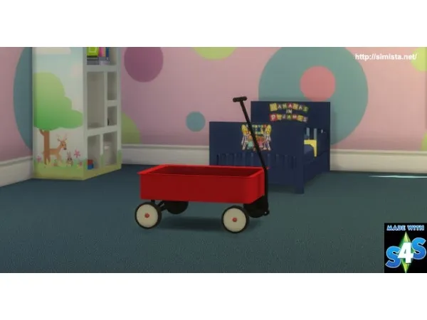 Alpha Classic Toy Wagon - The Sims 4 Custom Content