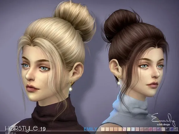 Alpha sclub hair Emily n19 - The Sims 4 Custom Content
