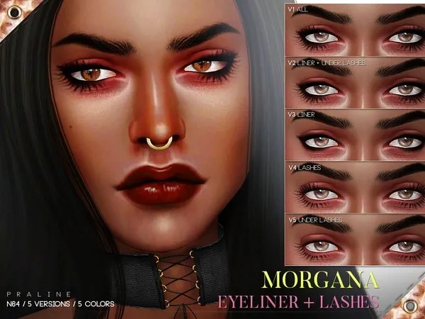 Alpha Morgana Eyeliner N64 - The Sims 4 Custom Content