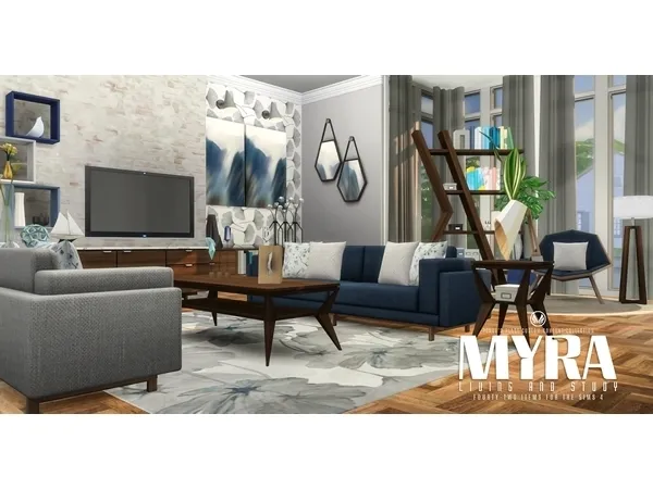 Alpha Myra Living Collection - The Sims 4 Custom Content