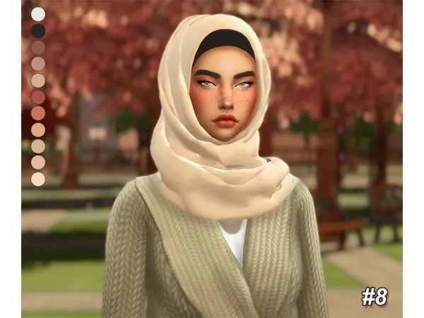 Maxis Match RMV Hijab 8 - The Sims 4 Custom Content
