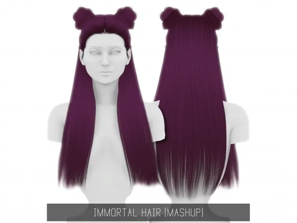 Alpha Immortal Hair - The Sims 4 Custom Content