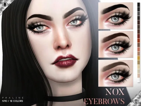 Alpha Nox Eyebrows N110 - The Sims 4 Custom Content