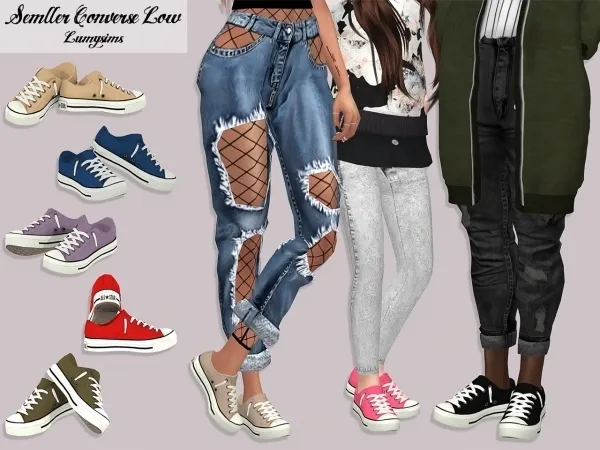 Alpha Semller Converse Low - The Sims 4 Custom Content