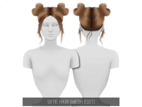 Alpha Skye Hair - The Sims 4 Custom Content