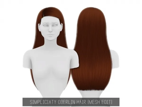 Alpha Oberlin Hair - The Sims 4 Custom Content