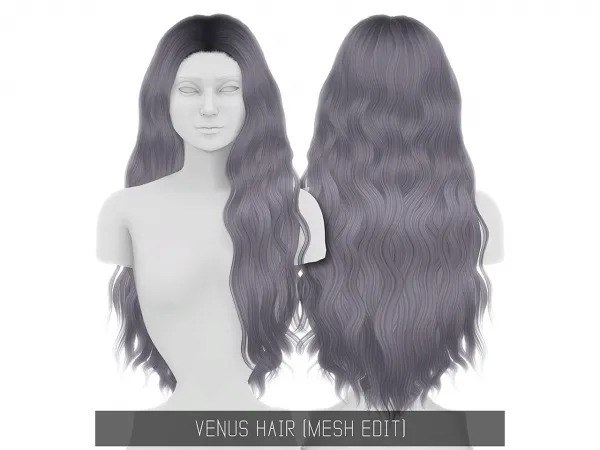 Alpha Venus Hair - The Sims 4 Custom Content