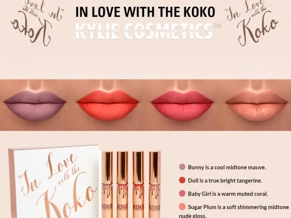 KYLIE COSMETICS IN LOVE WITH KOKO COLLECTION - The Sims 4 Custom Content