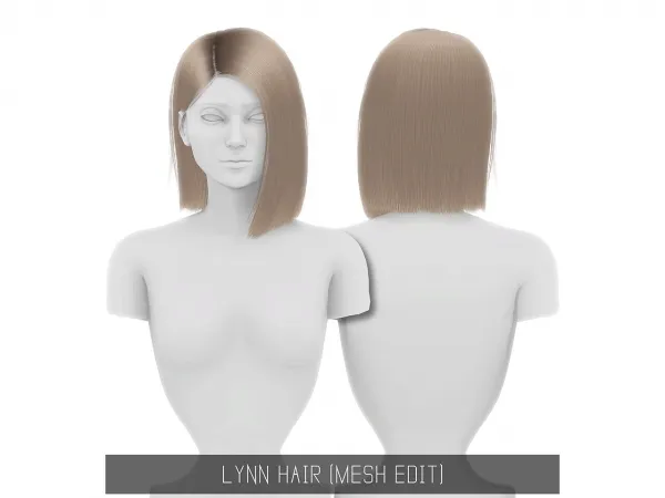 Alpha Lynn Hair - The Sims 4 Custom Content