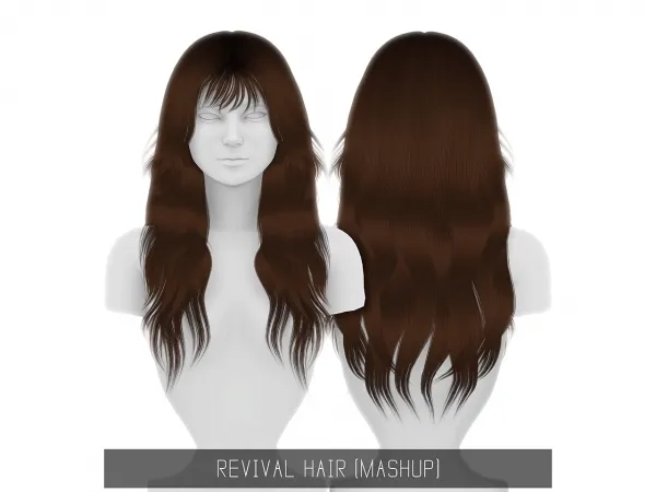 Alpha Revival Hair - The Sims 4 Custom Content