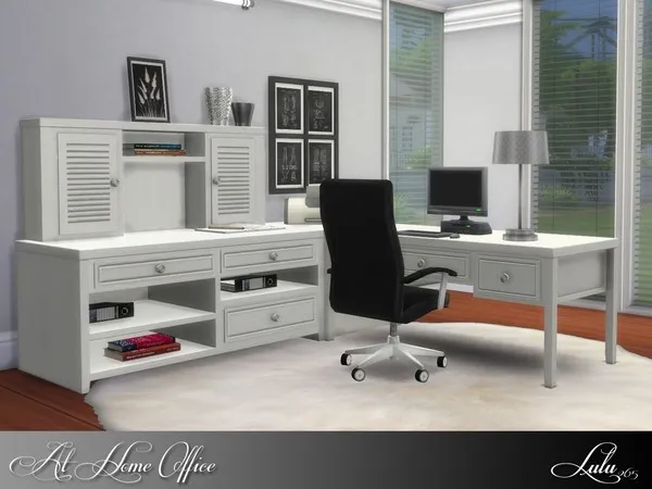 Alpha At Home Office - The Sims 4 Custom Content