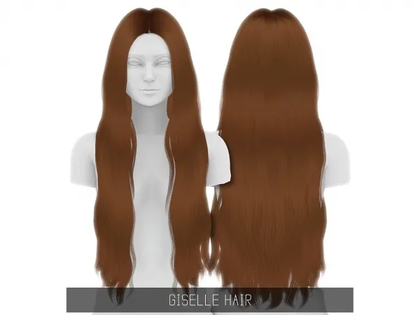Alpha Giselle Hair - The Sims 4 Custom Content
