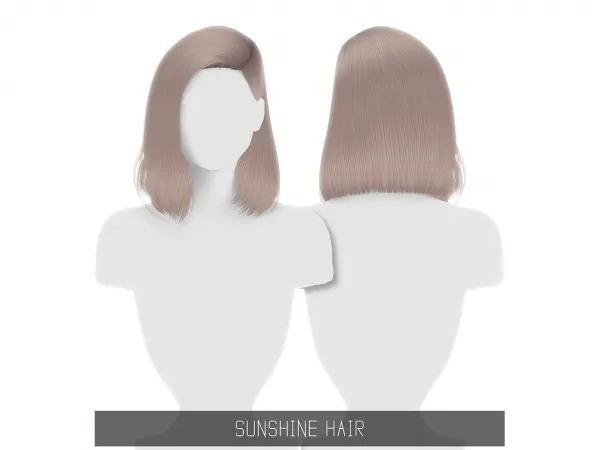 Alpha Sunshine Hair - The Sims 4 Custom Content