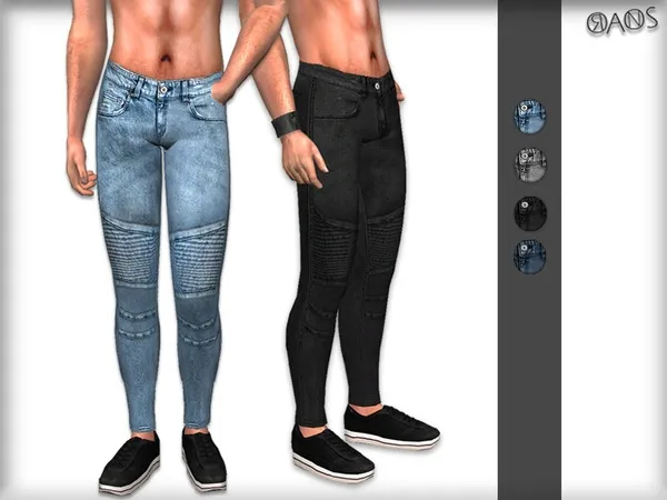 Alpha Biker Jeans - The Sims 4 Custom Content