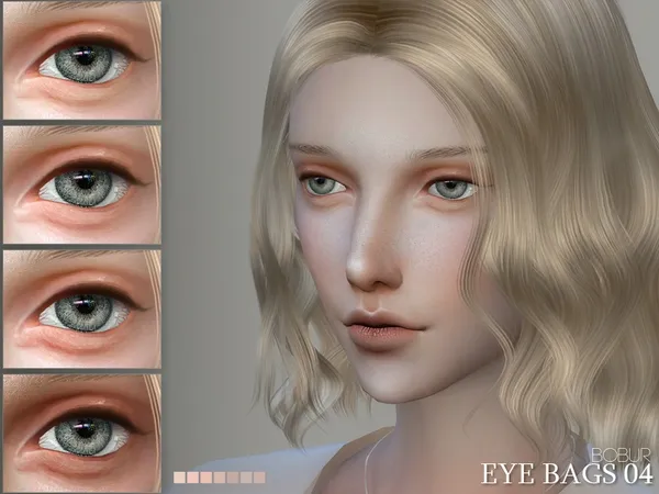 Alpha Bobur Eyebags 04 - The Sims 4 Custom Content
