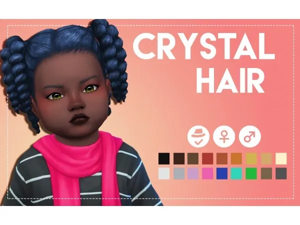 Maxis Match Crystal Hair Accessories - The Sims 4 Custom Content