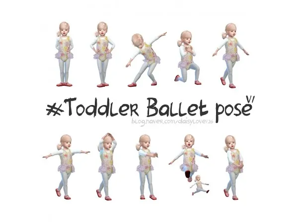 toddler ballet pose