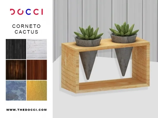 Alpha CORNETO CACTUS DOCCI SIMS - The Sims 4 Custom Content