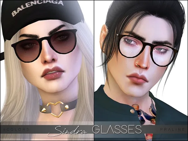 Mix Sindra Glasses - The Sims 4 Custom Content