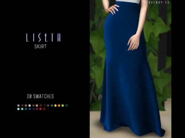 Alpha [Heavendy ] Liseth Skirt - The Sims 4 Custom Content