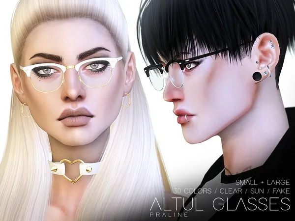 Alpha Altul Glasses - The Sims 4 Custom Content